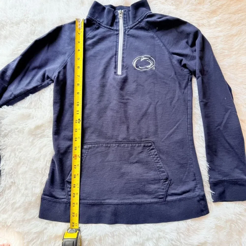 Penn State Quarter Zip Pullover Navy Blue Athletic Sweatshirt Women’s Small - Picture 6 of 8